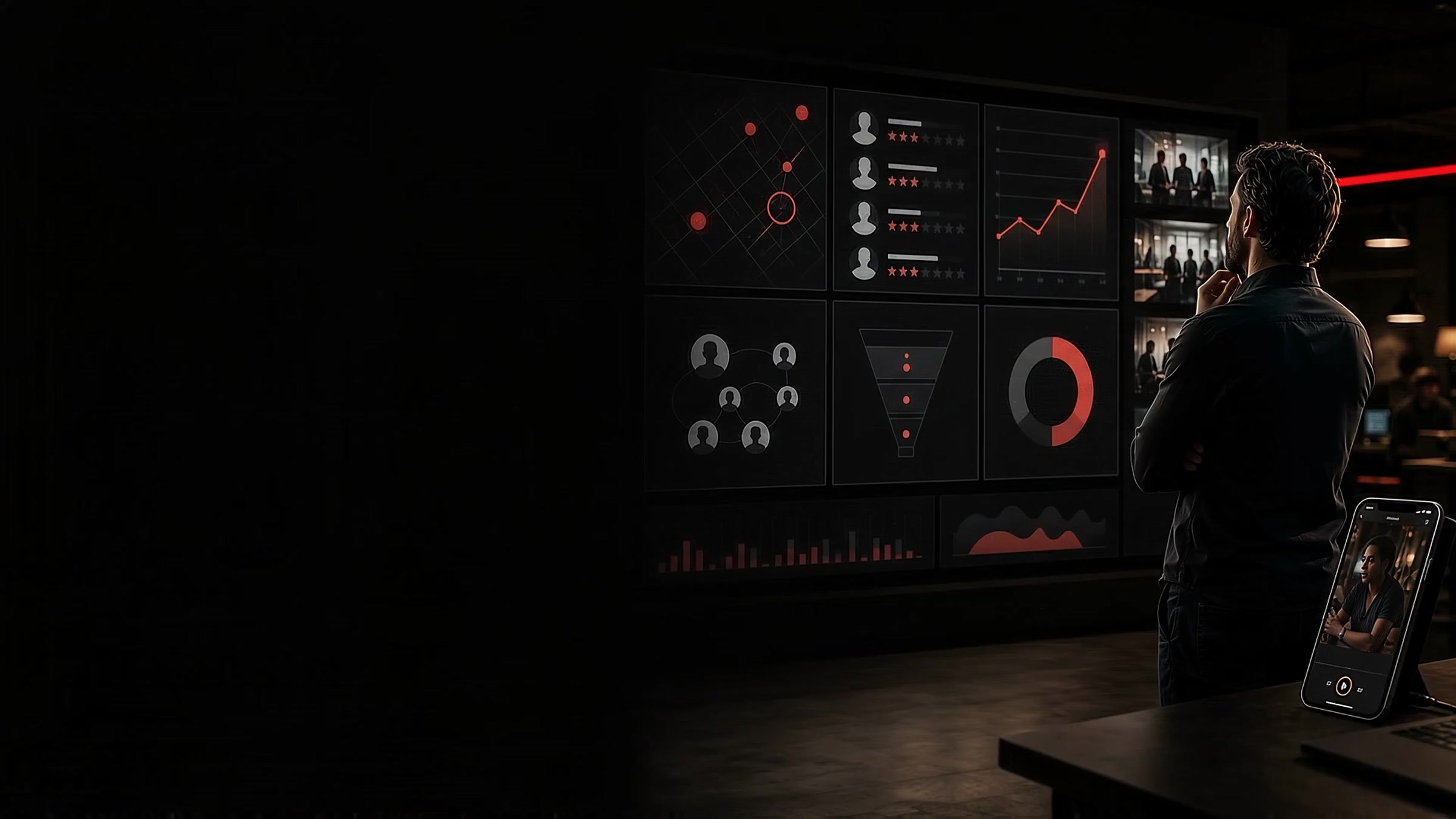 An analyst reviewing live campaign performance